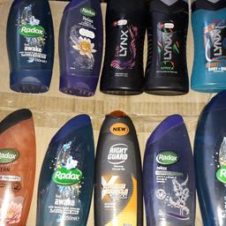 Have various shower gels still in good condition unused and unopened 6 bottles sold  4 left
