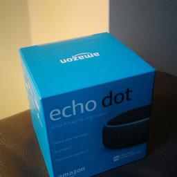 Brand New Amazon Echo Dot 3rd Gen, 
Charcoal, Sealed in box unused,
In hand ready for collection,
Best price is £40 no offers thank you.