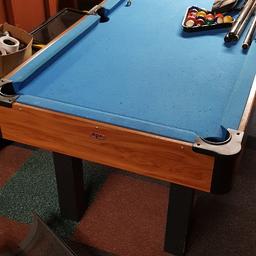 BCE full size pool table in decent condition. In garage and don't use it anymore , comes as full set 
Collection from thornhill 
Dewsbury