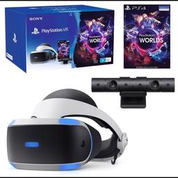 Ps4 vr headset immaculate condition only used a couple of times comes with new VR World game.