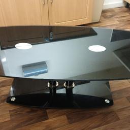 good size black tempered glass coffe table used