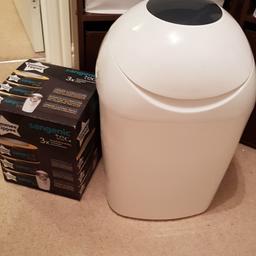 Tommee Tippee bin Used.
2 refills left in the box.
In good condition
Smoke and pet free home.
Collection only.