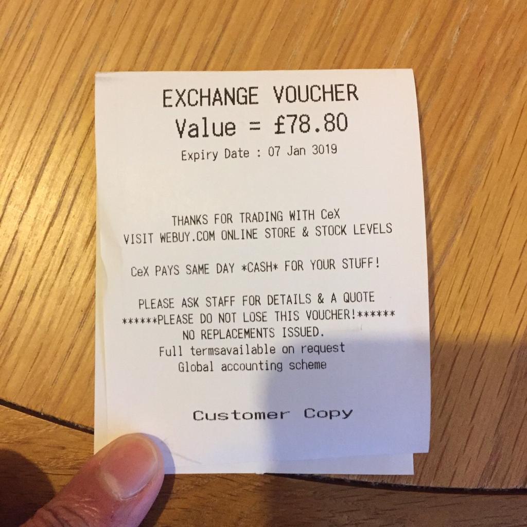 Computer Exchange voucher £78 in B3 Birmingham für 78,00 £ zum Verkauf |  Shpock DE