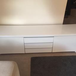 Ikea white gloss tv unit
Few minor marks hardly noticeable 
Buyer must collect
