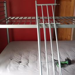 double lower single higher bed 
frame only