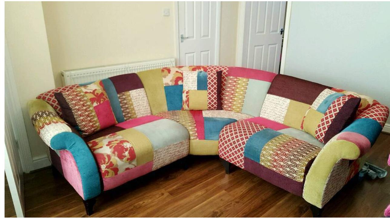 Dfs shout deals patchwork corner sofa