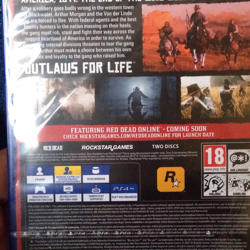 Red dead redemption 2 ps4 in WV14 Dudley für £ 30,00 zum Verkauf
