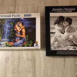 Verkaufe die zwei abgebildeten Puzzle von Schmidt mit je 1000 Teilen.