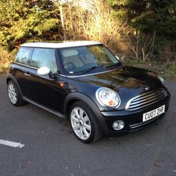 MINI COOPER 1.6 120bhp, 2007, 55000 MILES ONLY, WITH FULL SERVICE HISTORY, 5 SERVICES IN TOTAL, 4 MINI MAIN AGENT & ONE INDEPENDENT SERVICE, METALLIC BLACK WITH WHITE ROOF AND MIRROR CAPS, FULL BEIGE LEATHER INTERIOR. 6 SPEED GEARBOX, POWER STEERING, ELECTRIC WINDOWS AND MIRRORS, 17 INCH ALLOYS. A TRULY FABULOUS CAR WHICH WILL NOT DISAPPOINT, SUPERB LOOKING AND DRIVING. SUPPLIED WITH 2 REMOTE KEYS, M.O.T. UNTIL MAY 2019. WE ARE BASED IN LAMBOURNE END ESSEX, POST CODE IS RM41NR. WE ARE VERY CLOSE TO JUNCTION 26 AND 28 OF THE M25 & ARE VERY HAPPY TO COLLECT FROM LOCAL TRAIN STATIONS HAINAULT AND ROMFORD. WE WELCOME ANY INSPECTION AND TEST DRIVE, WE CAN TAKE DEBIT AND CREDIT CARDS PLEASE CALL ON 07749529660 TO VIEW THIS VEHICLE. PART EXCHANGE WELCOME

DELIVERY SERVICE AVAILABLE

*VIEWING 7 DAYS A WEEK BY APPOINTMENT**
*£3490