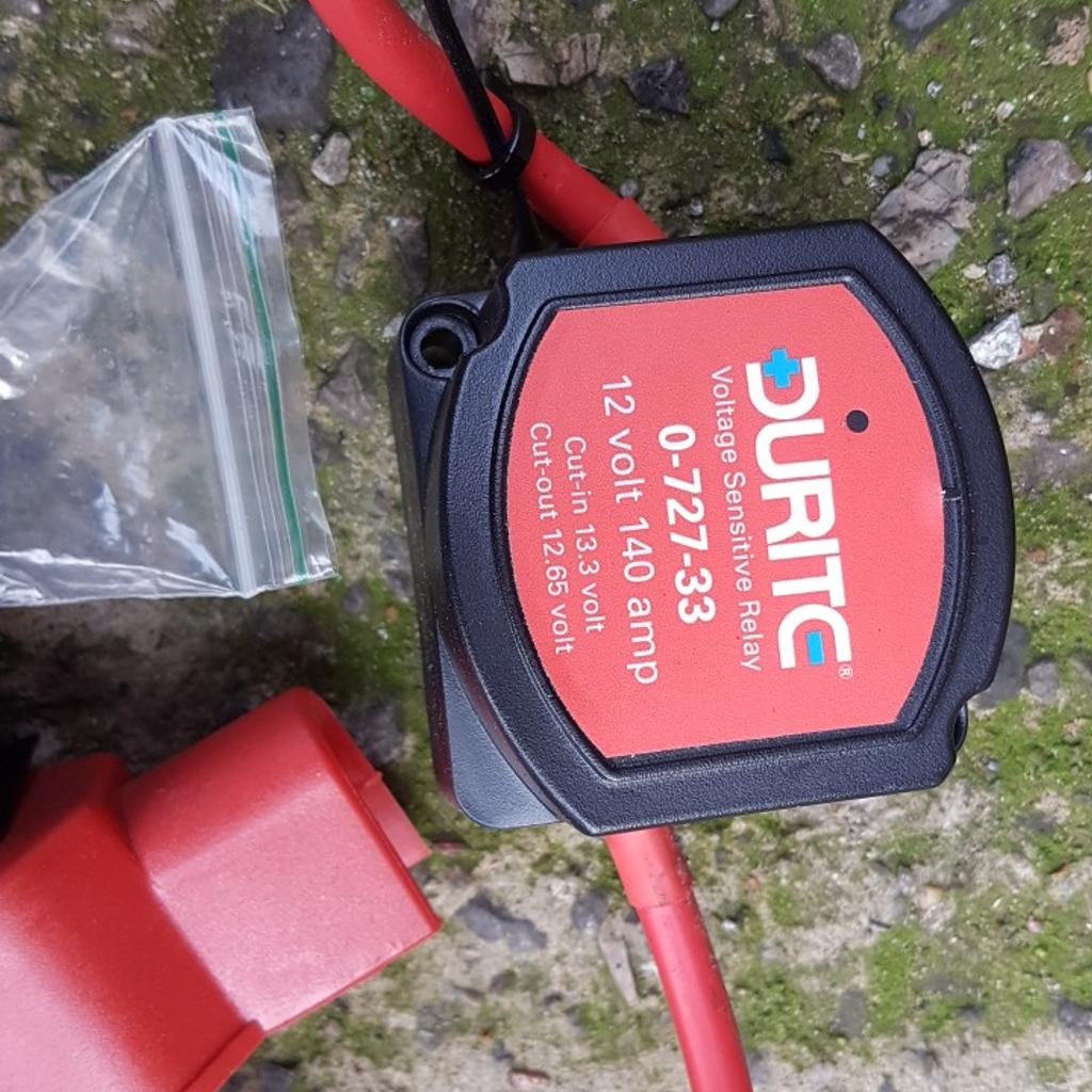 12v Split Charge Relay. Durite. Campervan