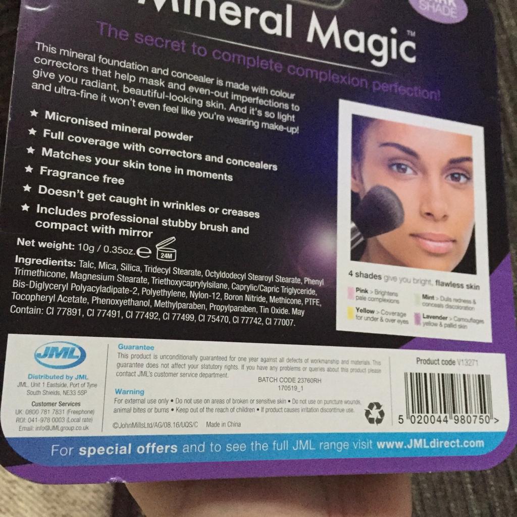 JML mineral magic dark shade in Redditch for £4.00 for sale Shpock