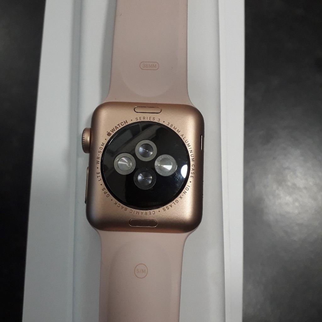 Apple watch s3 rose 2025 gold 38mm