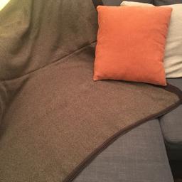 2 x IKEA throws in brown colour, in excellent condition and cleaned. Dimensions 120x180 each, suitable for sofa or bed. The material is 100% acrylic. Both need to go as no longer match with my sofa colour. However can be sold separately. The price is for both of them.