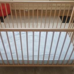 COT FOR SALE WITH JOHN LEWIS MATTRESS 

excellent condition priced low as moving and need gone asap!