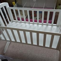 Selling this OBABY Sophie swinging crib as baby has outgrown it. Hardly used, But in good condition.