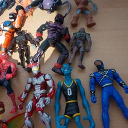 job lot of action figures includes Spiderman  power rangers and wrestling figures all in good condition 
cash on collection only