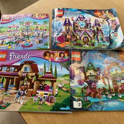 Lego bundle

Mainly Lego friends and Lego elves sets. 

Instruction manuals included, sets have unfortunately been put in bags and have been mixed up some small parts are missing.