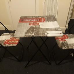 Fold Up Table with 2 Chairs