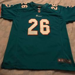 Official NFL Miami Dolphins American football shirt
Size XL
26 Miller
I’ve never worn as too small for me
Excellent condition
Collection Newbold