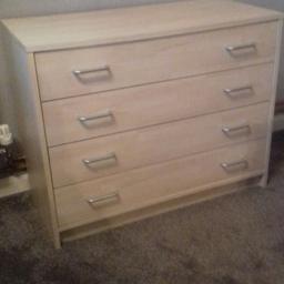 Light Beige Colour. 4 Drawers. New. Already reduced.
W 33". D 16". H 26".
No Delivery. Collection Only. .
Must be sold soon as I need the room.