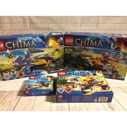 Lego Chima 70013 Equila’s Ultra Striker, Complete, Boxed, Retired

Lego Legend Of Chima 70005 Laval’s Royal Fighter, 100% Complete, Boxed, Retired

Lego Legend Of Chima 70002 Lenno’x Lion Attack, 100% Complete, Boxed, Retired

Lego 70000 Legends of Chima Razcal's Glider, 100% Complete, Boxed, retired

Boxes and instruction booklets are a bit tatty
