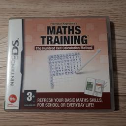 Maths Training DS game 
Barely played, perfect condition 
Collection only