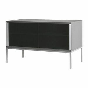 GREY IKEA MODERN TV CABINET GLASS DOORS In WN8 Lancashire For 5 00 For   5c41e7a32693f20043ce193c