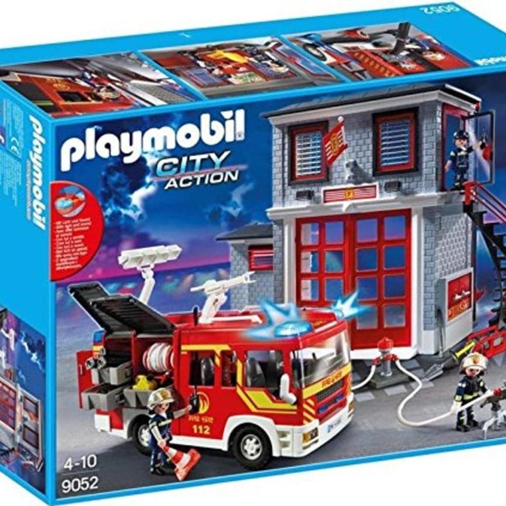 Playmobil 9052 city action fire hot sale station superset