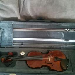 A wonderful violin in excellent condition, no cosmetic faults whatsoever. Professional case with hygrometer, bow, rosin and violin cover all included. The retail price for this violin is around £280, so there's some big savings to be had here.
