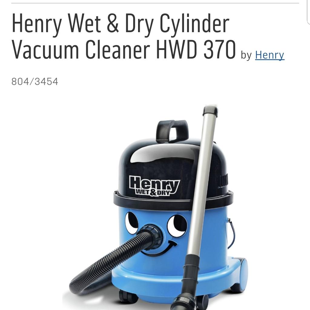 Henry Wet & Dry Cylinder Vacuum Cleaner HWD 3 in B27 Birmingham for £90