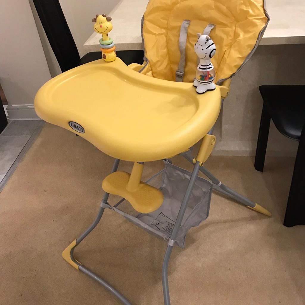 Graco high chair discount yellow