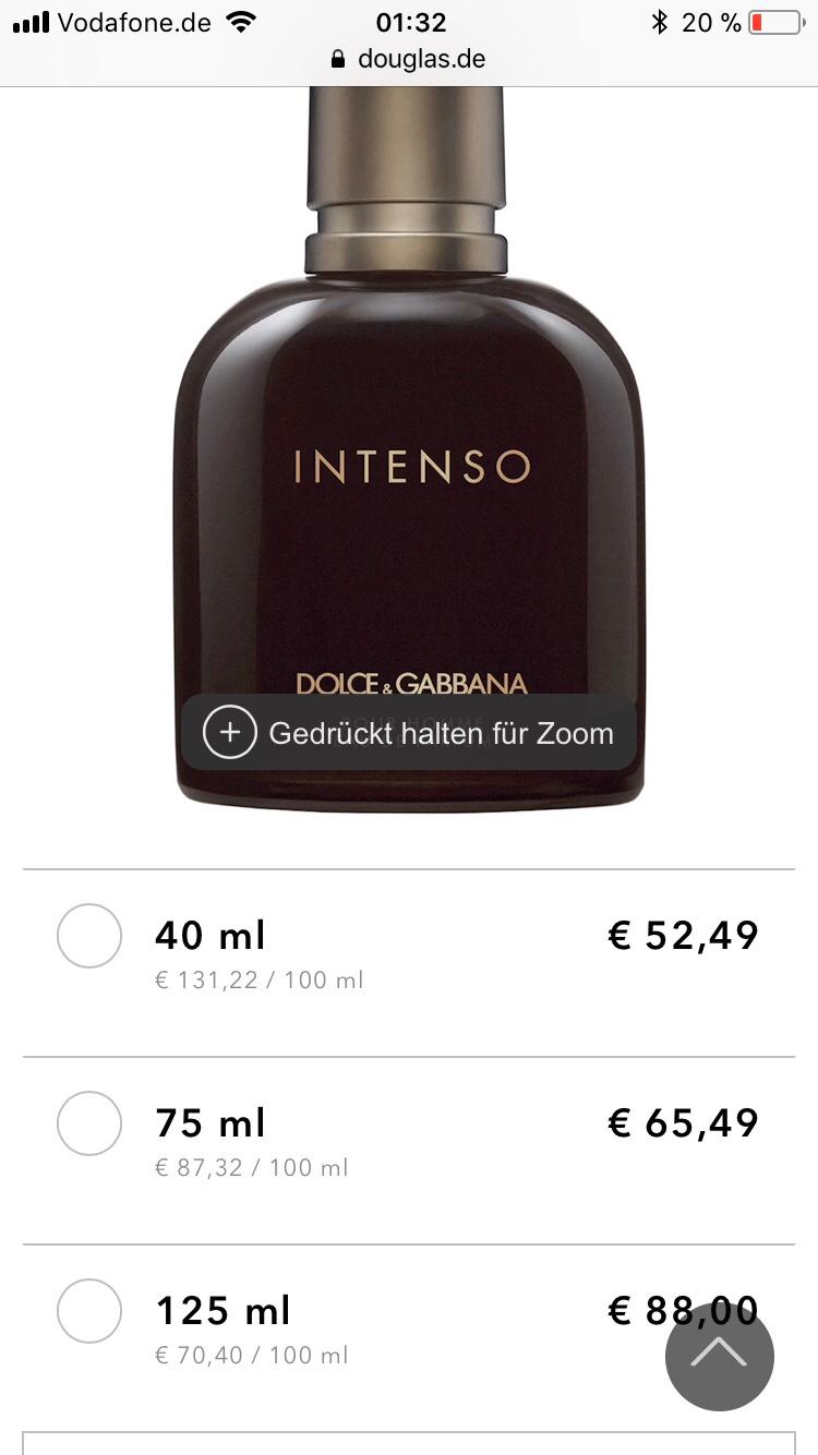 Dolce und Gabbana Intenso after shave lotion in 69123 Heidelberg for €