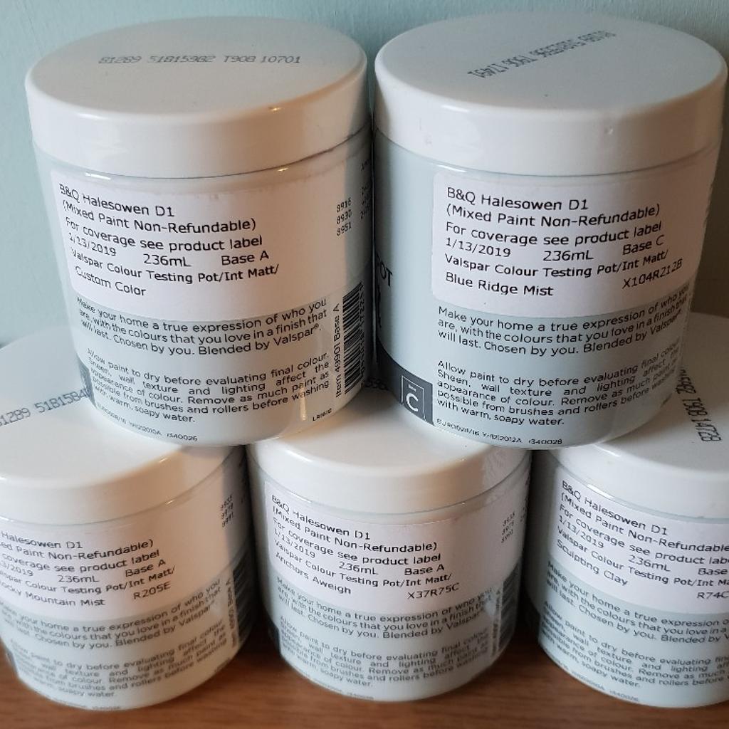 Valspar Paint Sample Tester Pots 236ml in B63 Dudley für £ 1,00 zum
