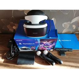 PS VR WITH MOTION CONTROLLERS
ALL IN PERFECT WORKING ORDER
COMES WITH EVERYTHING + BOX
3 GAMES
- PS WORLDS
- SKY RIM
- GRAND TOURISMO

CAN BE SEEN WORKING BEFORE BUYING
CAN DELIVER FOR FUEL COSTS.