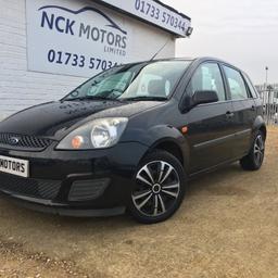 FORD Fiesta Style Climate finished in Black (Manual), only 44,000 miles from new.

Like all of our vehicles here at NCK Motors Ltd, this stunning car comes with 3 Years of Servicing for FREE, a comprehensive 3 month warranty, 12 months MOT, freshly serviced and FREE ANNUAL MOT FOR AS LONG AS YOU OWN IT!
