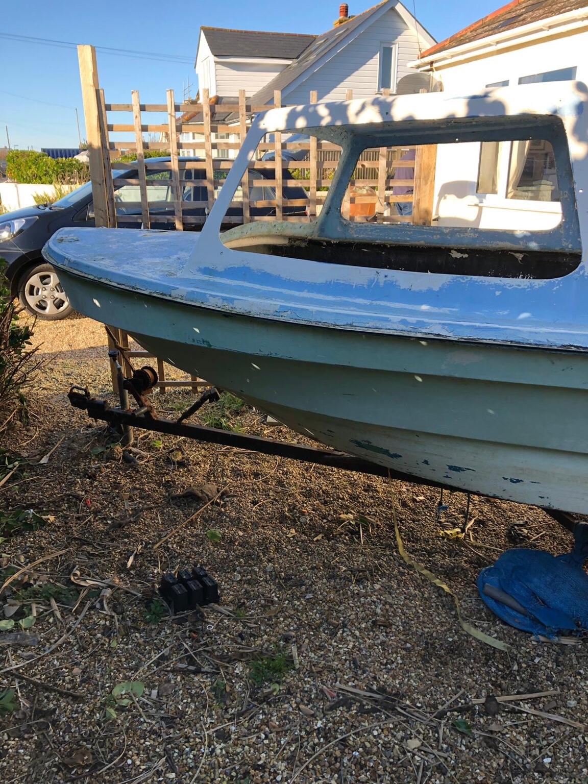 Dejon 14ft fishing boat and trailer in Chichester for £200.00 for sale