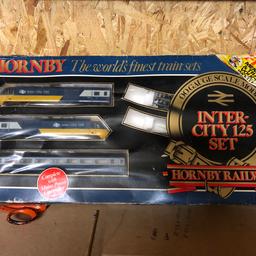 Hornby intercity 125 train set in great working condition some track no controller lights up both ways
