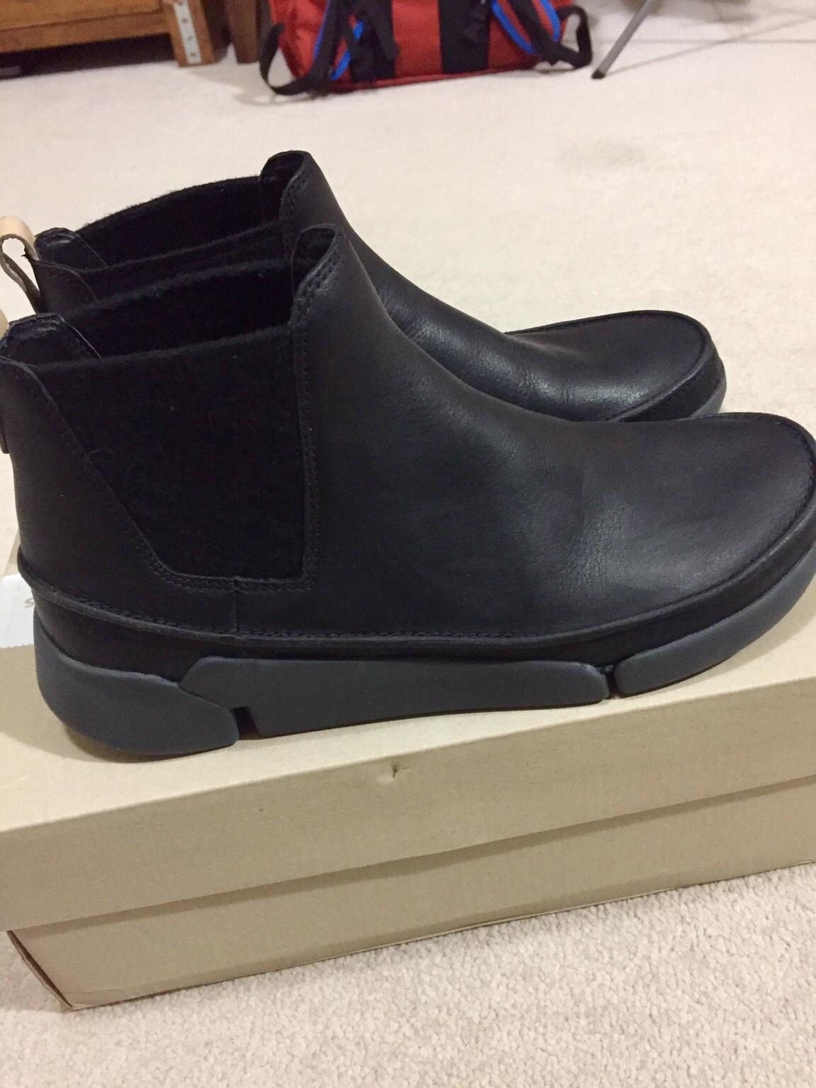 Clarks tri poppy hot sale boots black