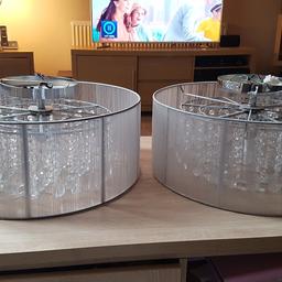 2 Homebase ceiling lights very good quality only a few months old £110