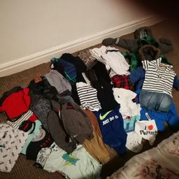 Baby boy clothes size 3-6 and shoes all name clothes in brilliant condition some not even been worn pick up only