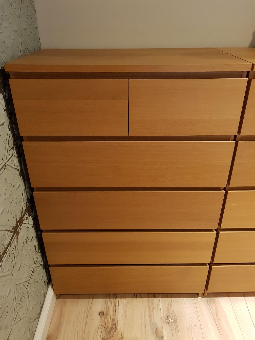 Chest Of Drawers Ikea Malm Oak Veneer In Me Gillingham F R