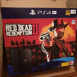 brand new unused and sealed ps4 pro 1tb with read dead redemption 2