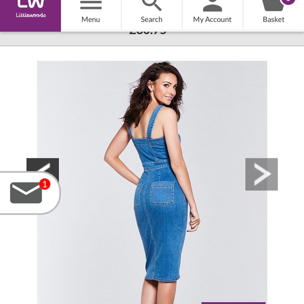 Michelle keegan on sale denim dress littlewoods