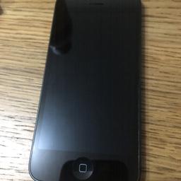 Iphone 5 black 16gb
Eveerything in the phone is working fine
There small white dots on the back of the phone(as seen in the picture)
Screen is clear
There are small scratches on the edges but doesnt effect the phone itself
There is also a very small chip near the power button which again doesnt effect the phone.
Free case and screen protector included.
There is also spots which you can hardly see when u take a picture.

Delivery only