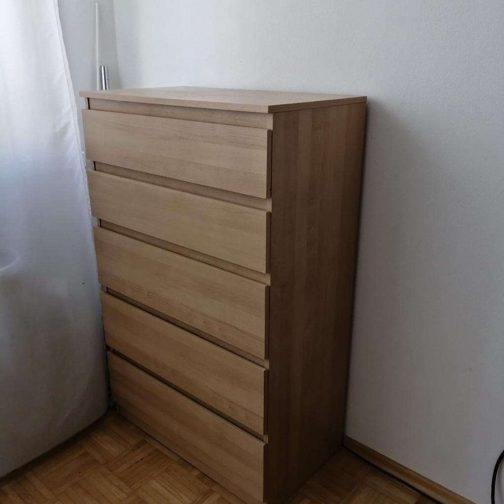 MALM Ikea Kommode 5 Schubladen, Eiche in 6900 Bregenz für 50,00 € zum Verkauf