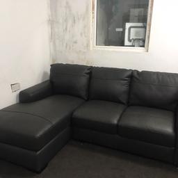 Ex catalogue pure leather corner sofa for sale delivery available as well