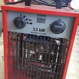 sealey 3.3kw fan heater
