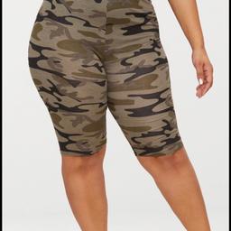 Camo Cycling Shorts from PrettyLittleThing. Worn once to try on. Brand new. Message if interested. 
Size 16

#prettylittlething#camo#cyclingshorts
