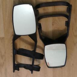 pair of mirrors for most vehicles needed for towing caravans.