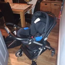 Good Condition, Used at grandparents house,
Black and Chrome Silver Cross Pioneer
To use from birth _ toddler
includes carry cot, car seat, pram / buggy and frame

3 in 1 travel system ( with rain cover, pram hood and quilted zip covers for carry cot )
£750 when bought new